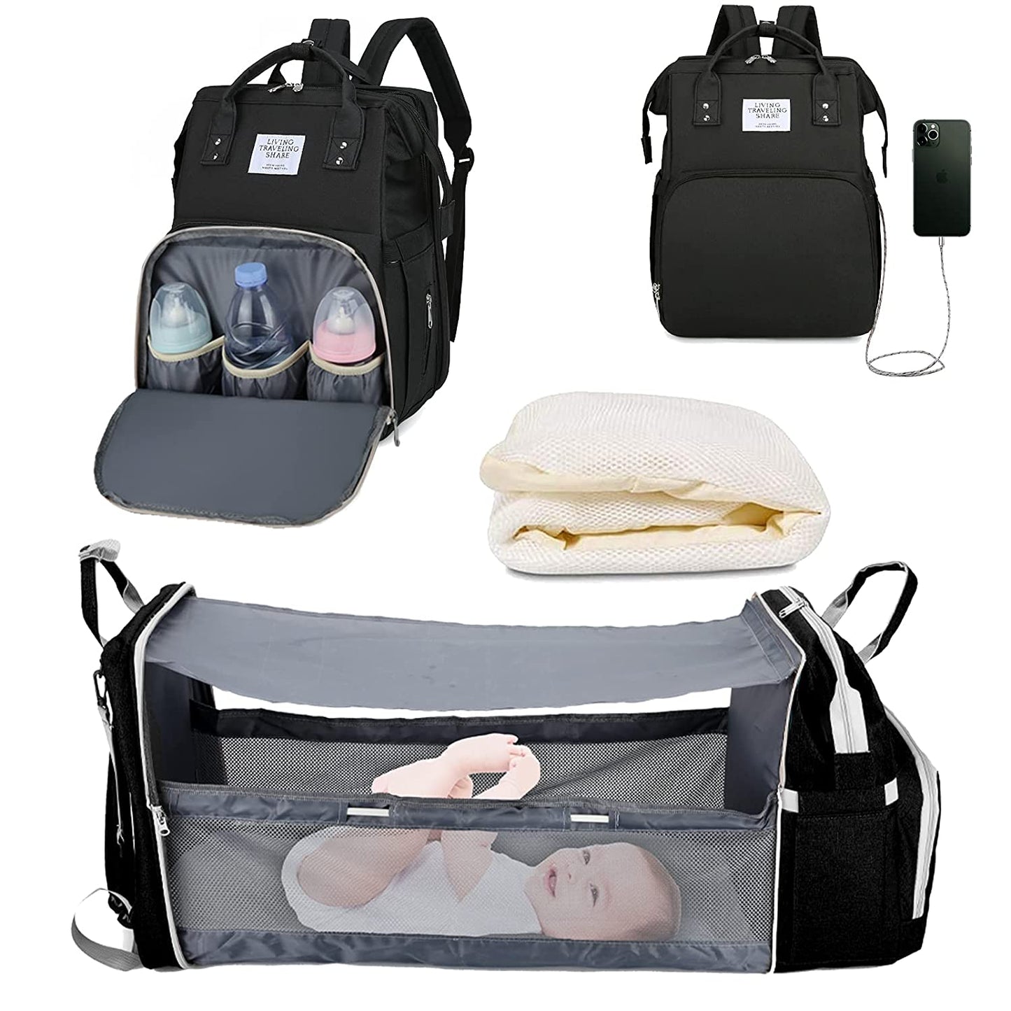 2-in-1 Vauvan Vaippalaukku