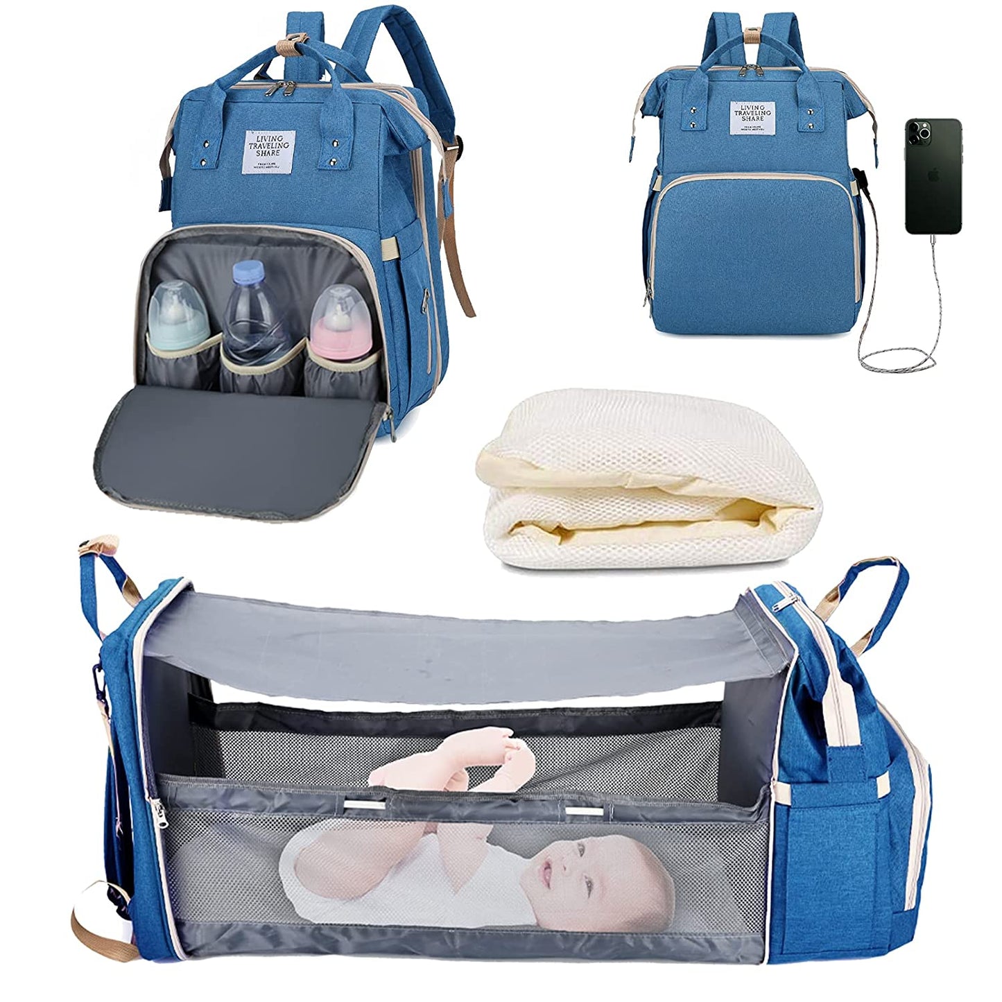 2-in-1 Vauvan Vaippalaukku