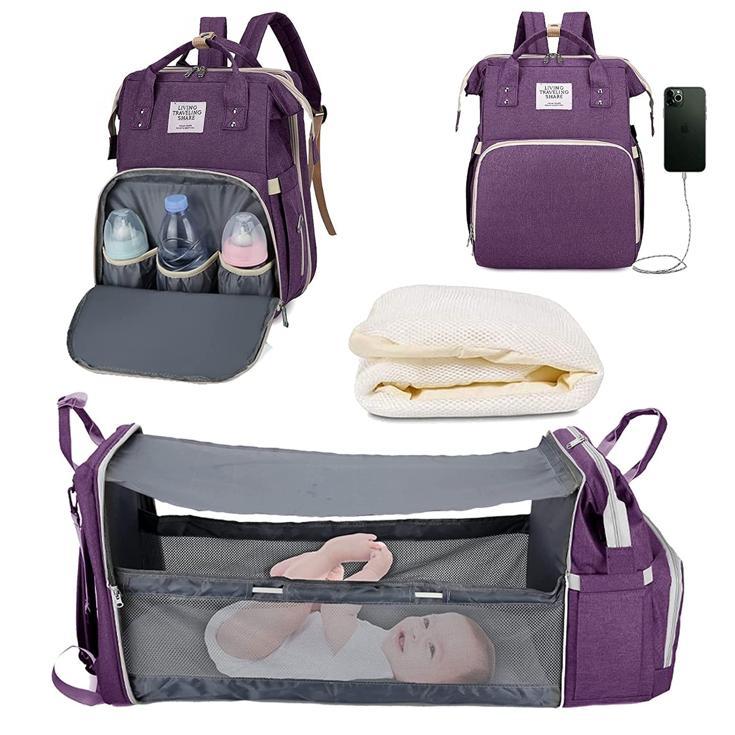 2-in-1 Vauvan Vaippalaukku