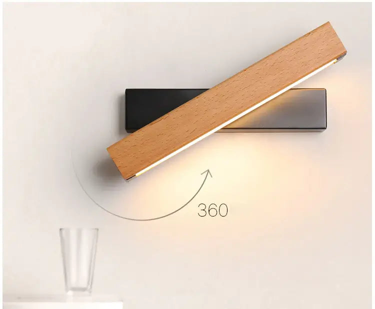 360° pyörivä LED-muurilamppu
