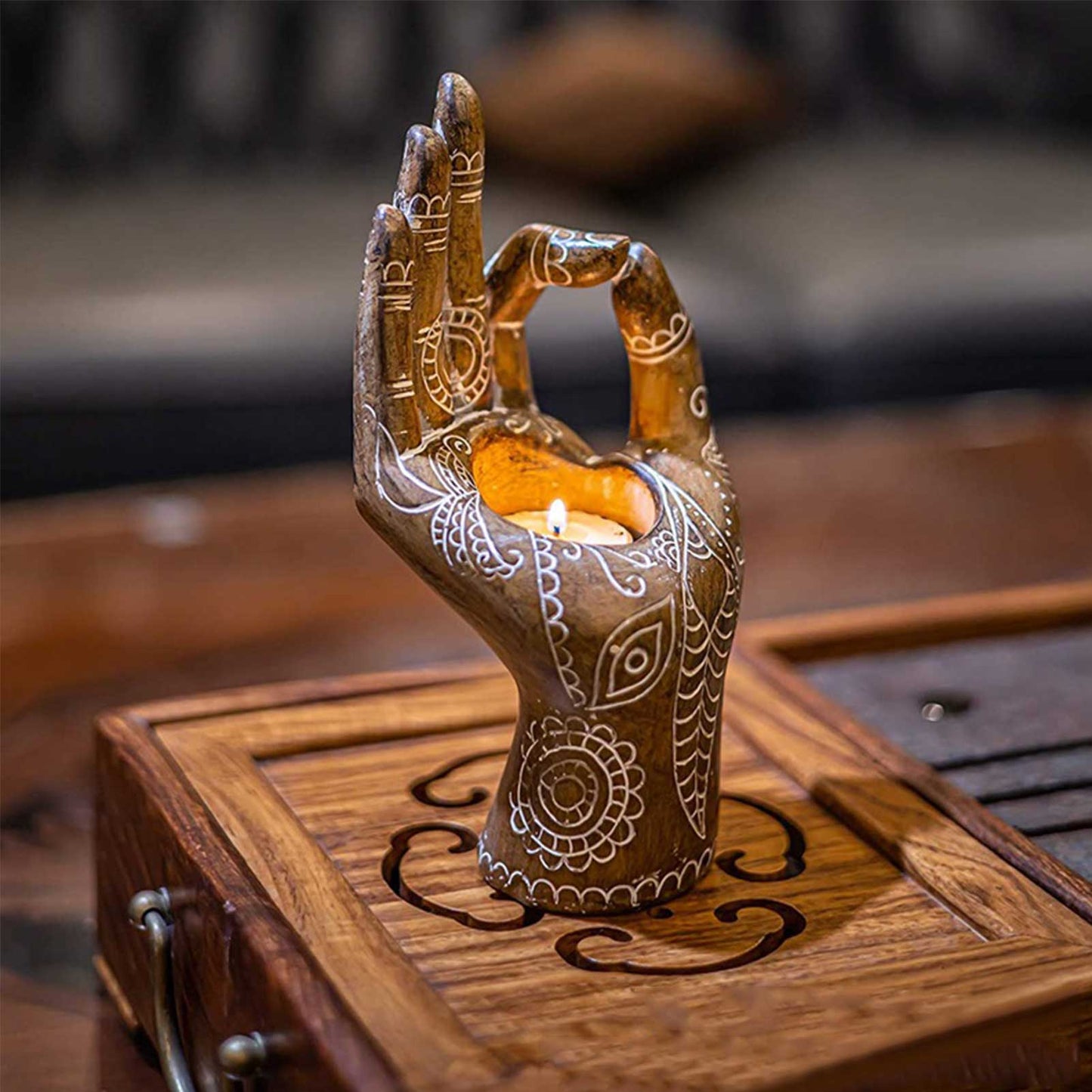 Buddha Hand Kynttilänpidin