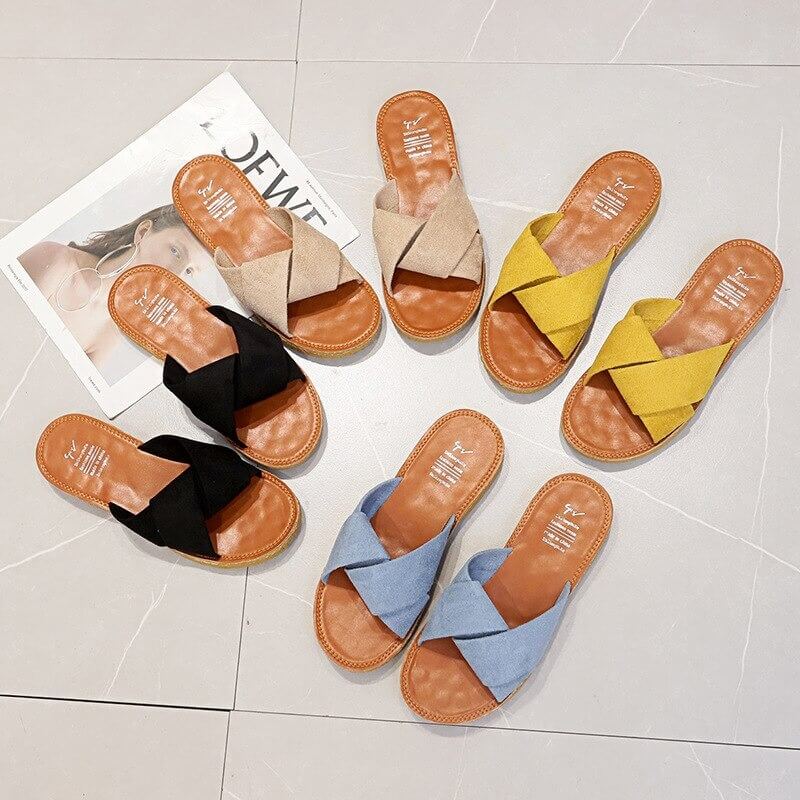 Criss-cross hihna Sandaalit