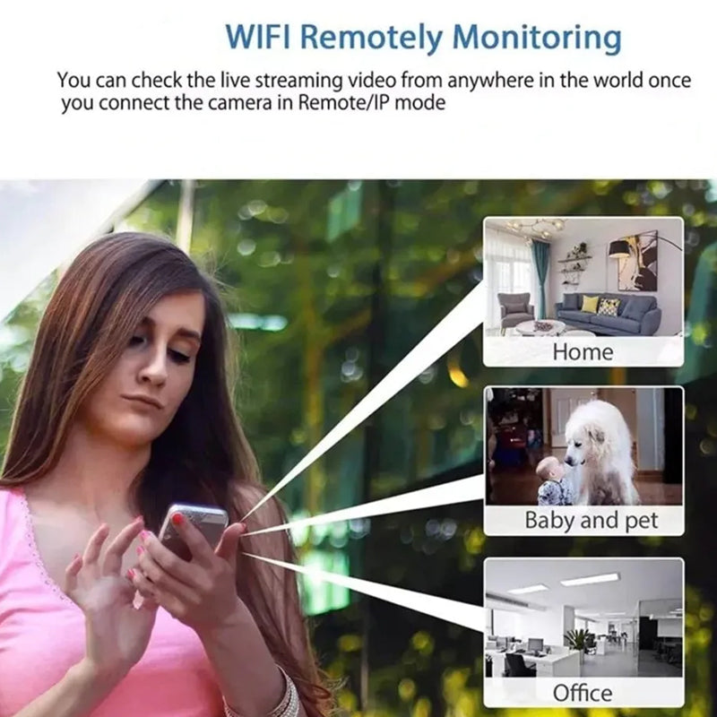 Kompakti Turvakamera 1080p HD Wifi Liiketunnistuksella
