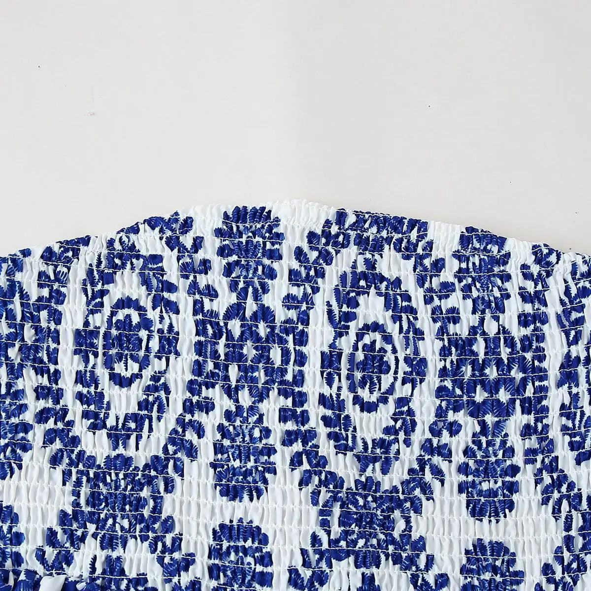 Kukka tulostaa röyhelöinen Crop Top