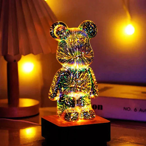Lasten 3D-efekti Ilotulituskarhuvalaisin Monivärinen LED