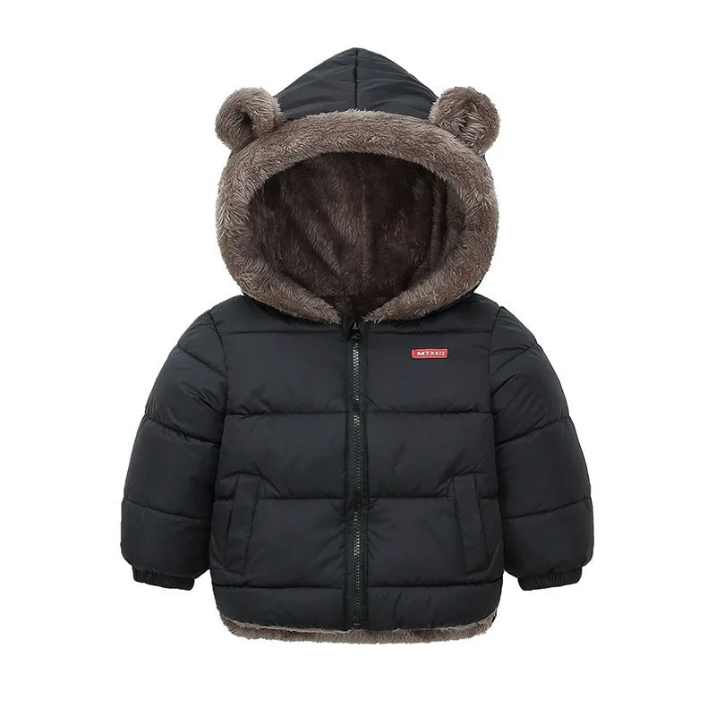 Lasten paksu fleece pehmustettu takki