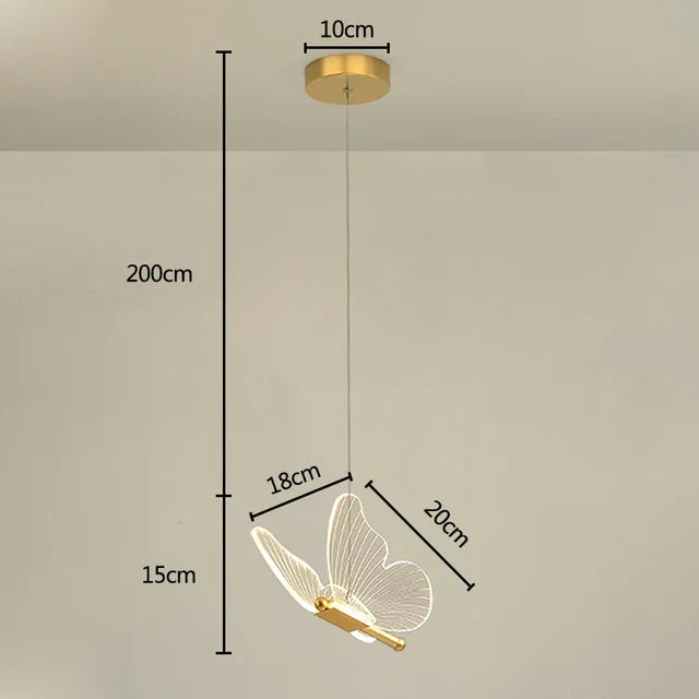 Lastenhuoneen LED-perhoslampu, Taianomainen ja Värikäs