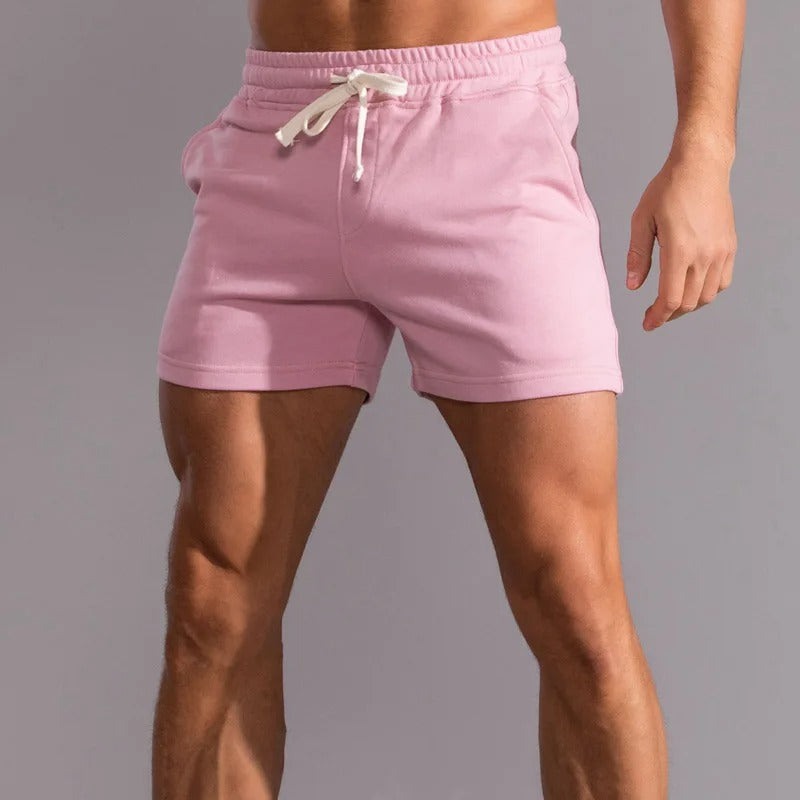 Miesten 100 % puuvillaiset rennot shortsit