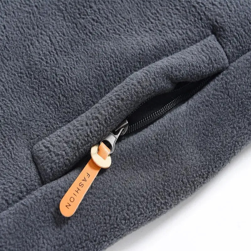 Miesten Fleece vuorattu vetoketjullinen takki