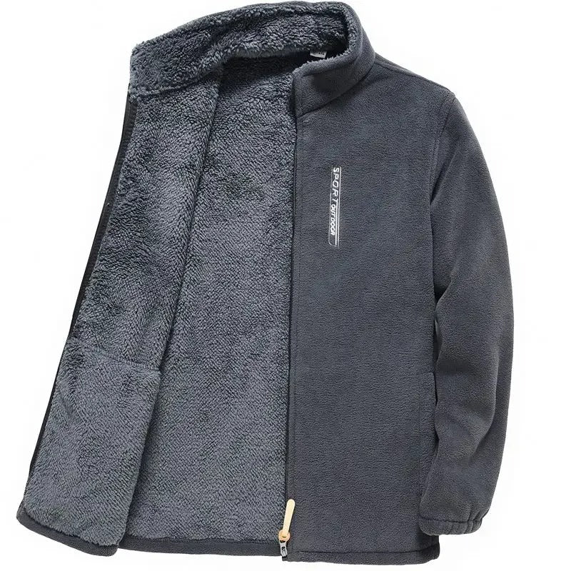 Miesten Fleece vuorattu vetoketjullinen takki
