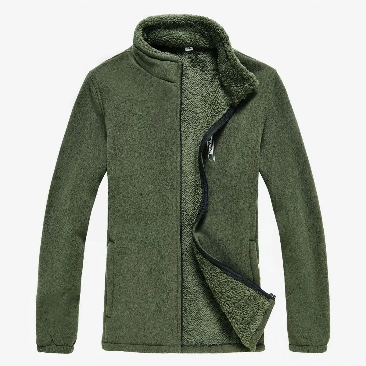 Miesten Fleece vuorattu vetoketjullinen takki