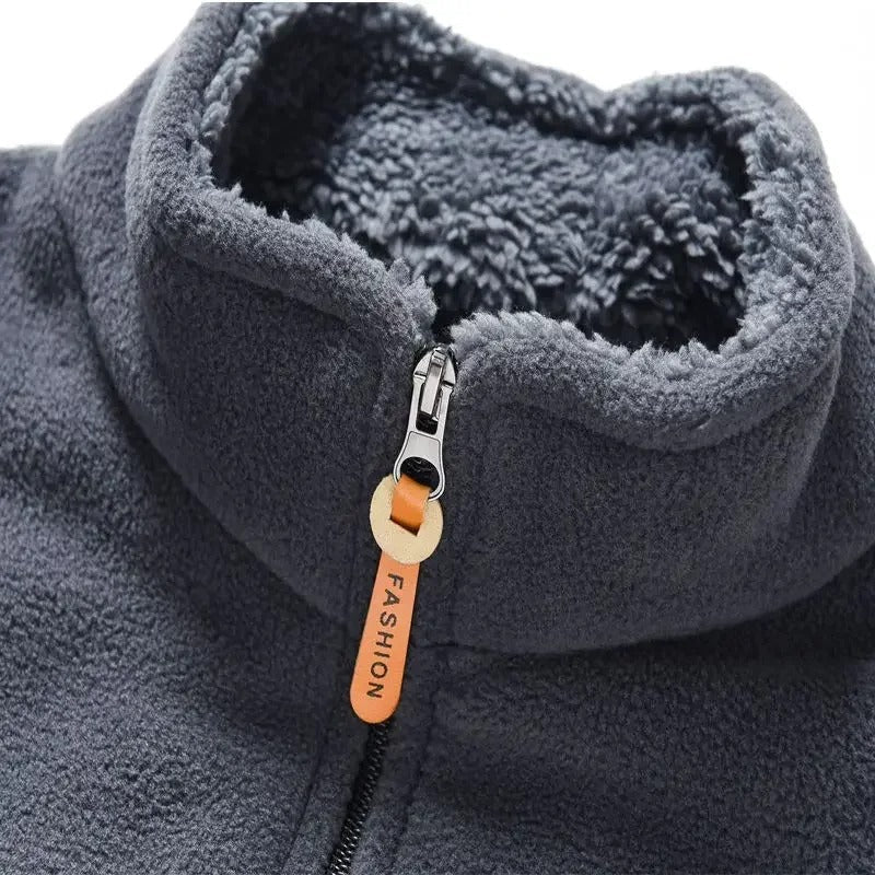 Miesten Fleece vuorattu vetoketjullinen takki