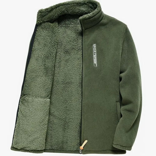 Miesten Fleece vuorattu vetoketjullinen takki