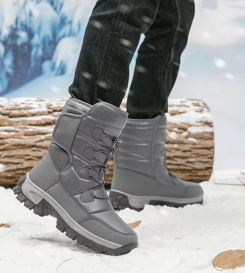 Miesten High Top Winter Plush Saappaat