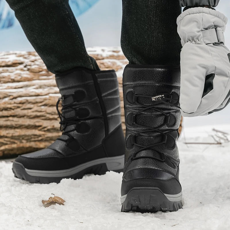 Miesten High Top Winter Plush Saappaat