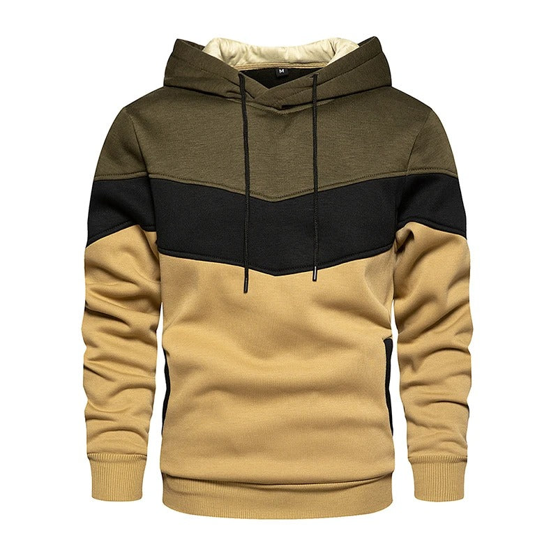 Miesten Patchwork Fleece Huppari
