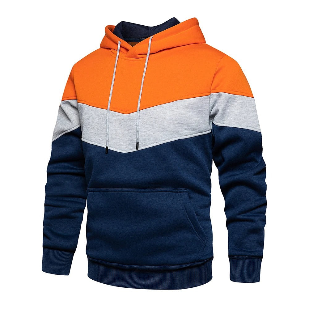 Miesten Patchwork Fleece Huppari