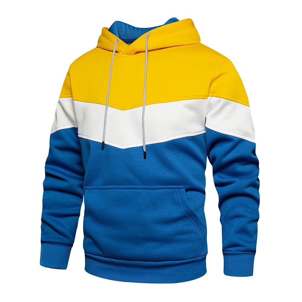 Miesten Patchwork Fleece Huppari