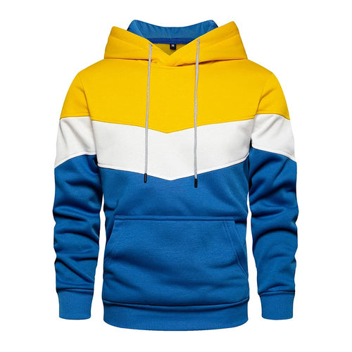 Miesten Patchwork Fleece Huppari