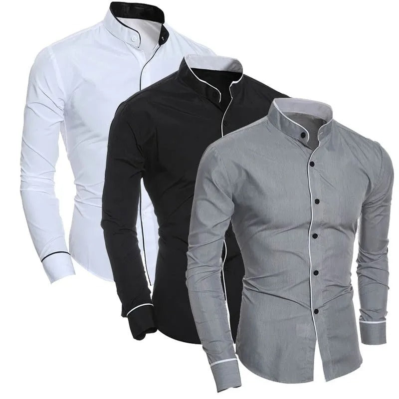 Miesten Slim Fit pitkähihainen pusero