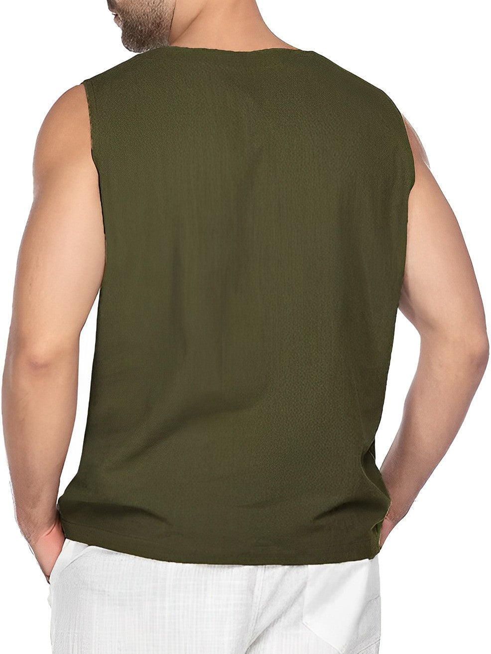 Miesten Tanktop Yksinkertainen Hengittävä Kangas