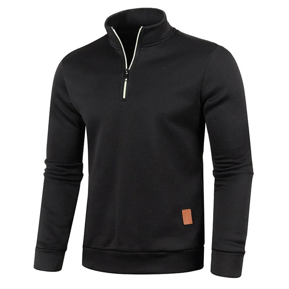 Miesten Turtleneck Half vetoketju huppari