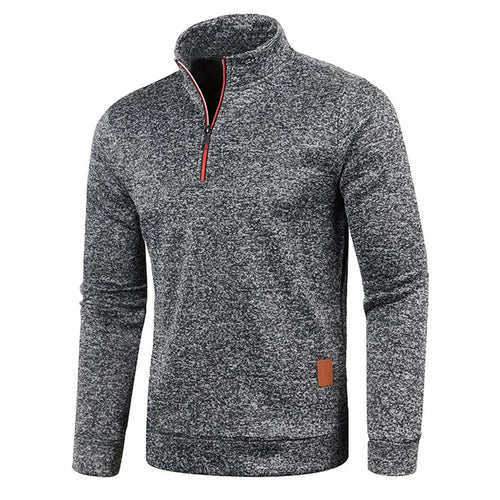 Miesten Turtleneck Half vetoketju huppari