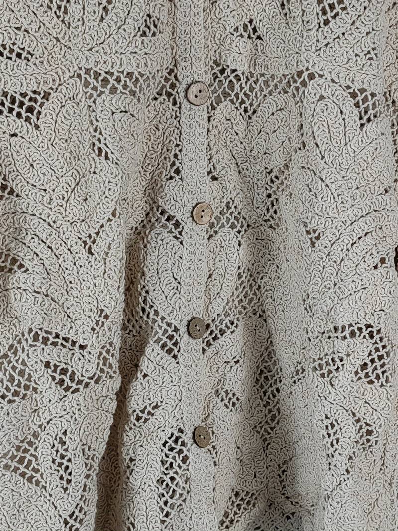 Naisille Pitkä Pitsipaita Kukka Design Pitsikangasta