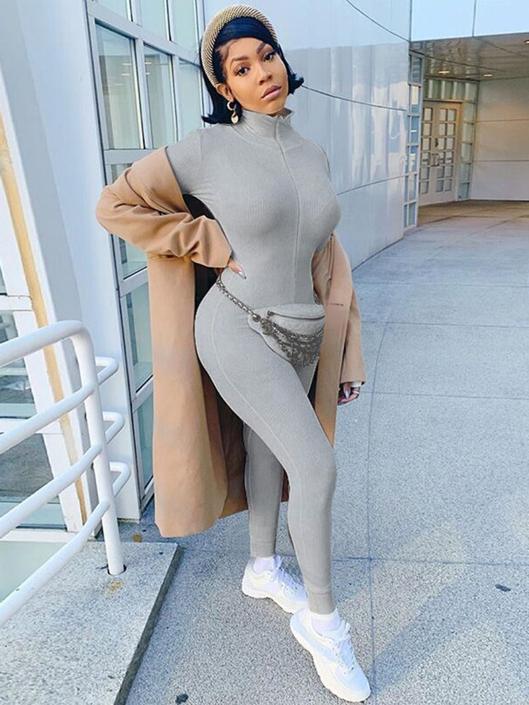 Naisten Bodycon Jumpsuit Tyylikäs Polyesteri