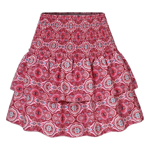 Naisten Casual Print Ruffle hameen