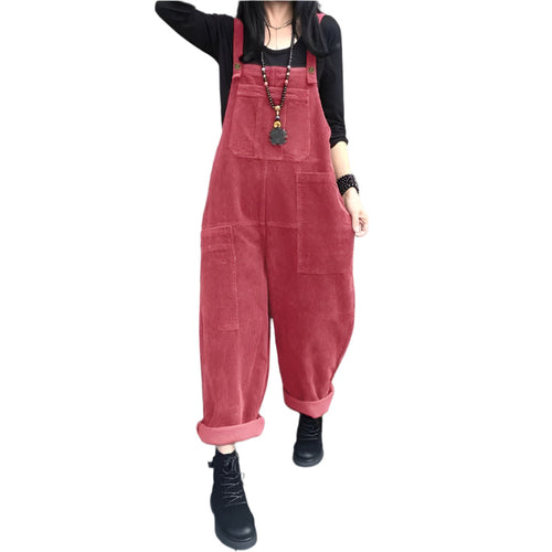 Naisten Corduroy Jumpsuit