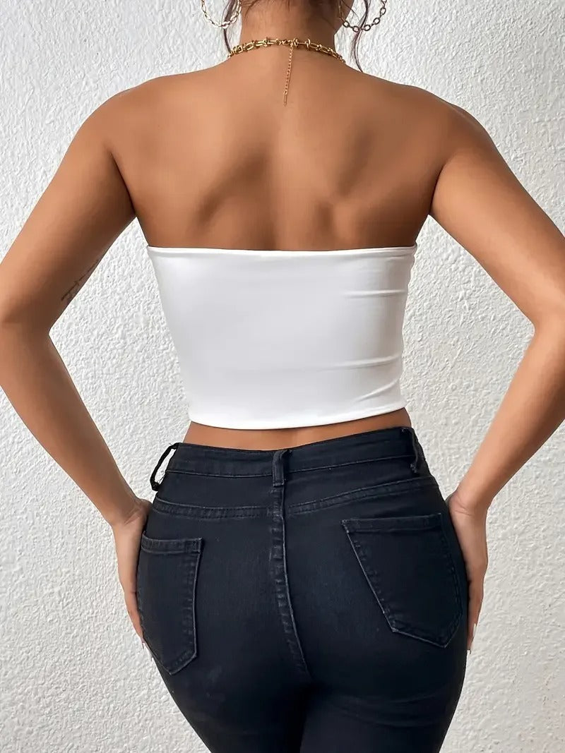 Naisten Crop Tube Top
