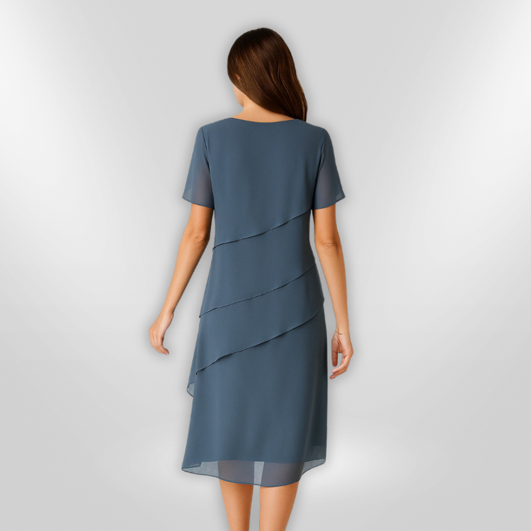 Naisten Elegantti Mekko Kerroksellinen Chiffon