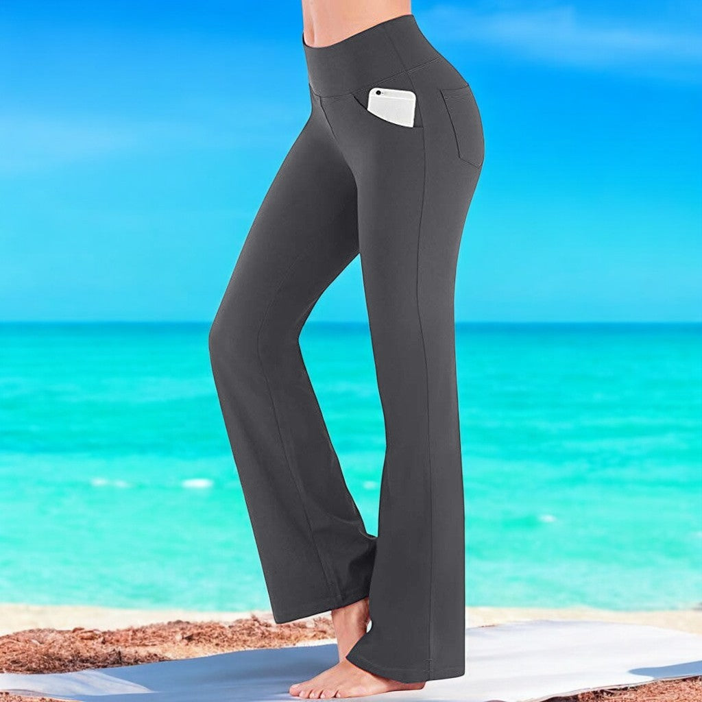 Naisten Flare Bootcut Joogahousut