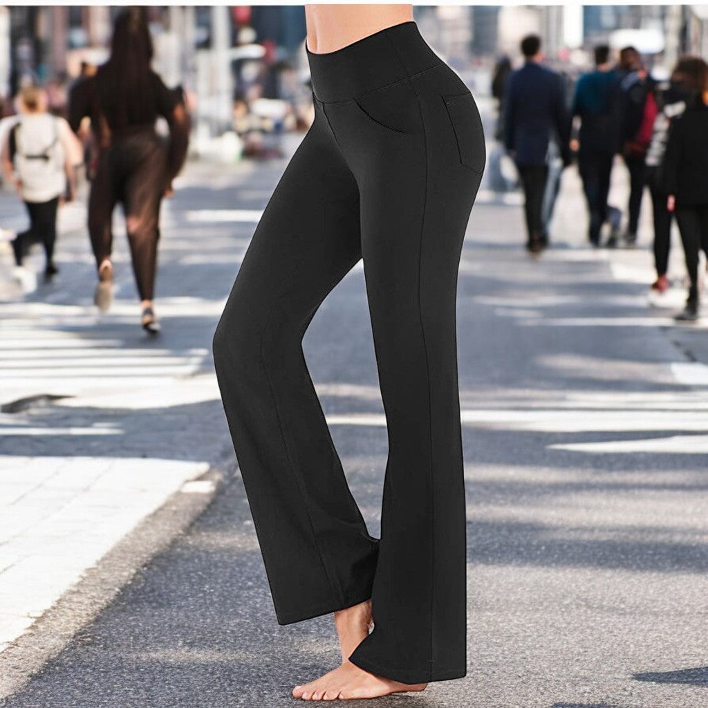 Naisten Flare Bootcut Joogahousut