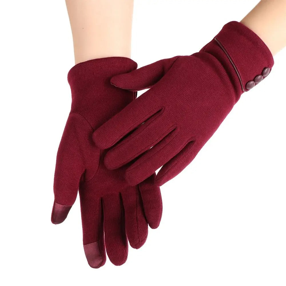Naisten Fleece Vuorattu Thermal Käsineet