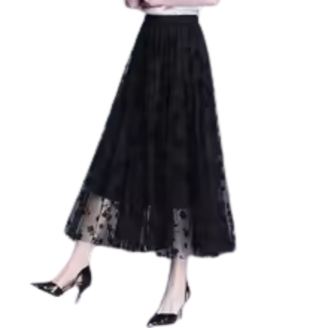 Naisten Floral Mesh hame