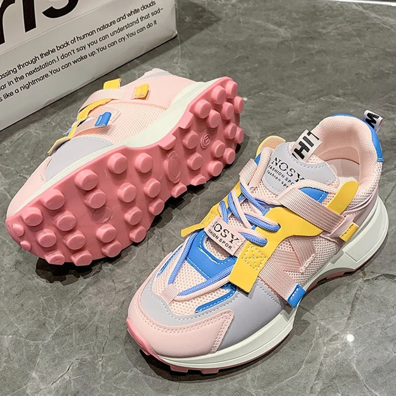 Naisten Hengittävä Värillinen Sneakers