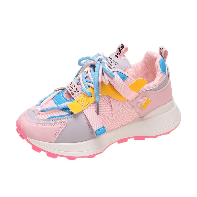 Naisten Hengittävä Värillinen Sneakers