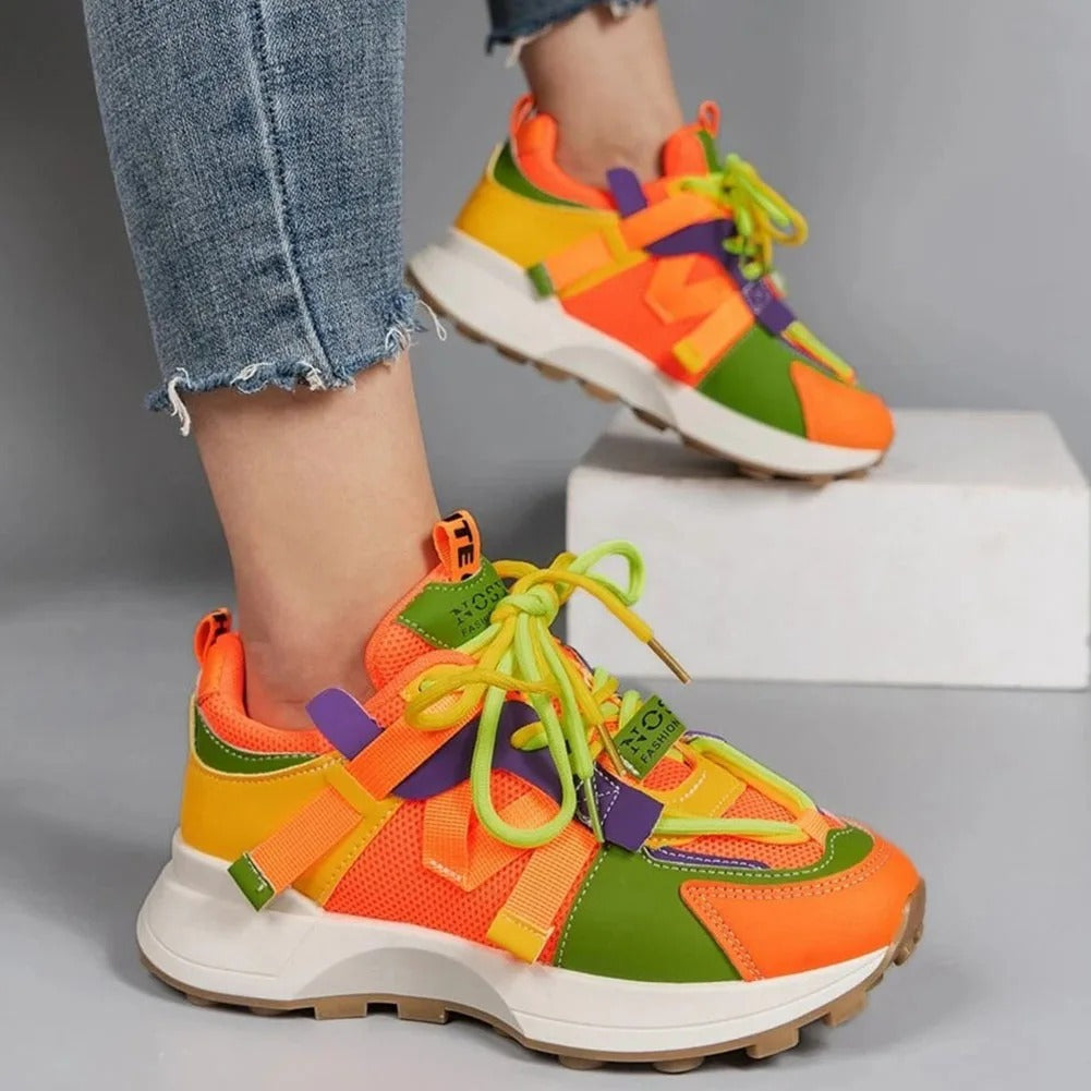 Naisten Hengittävä Värillinen Sneakers