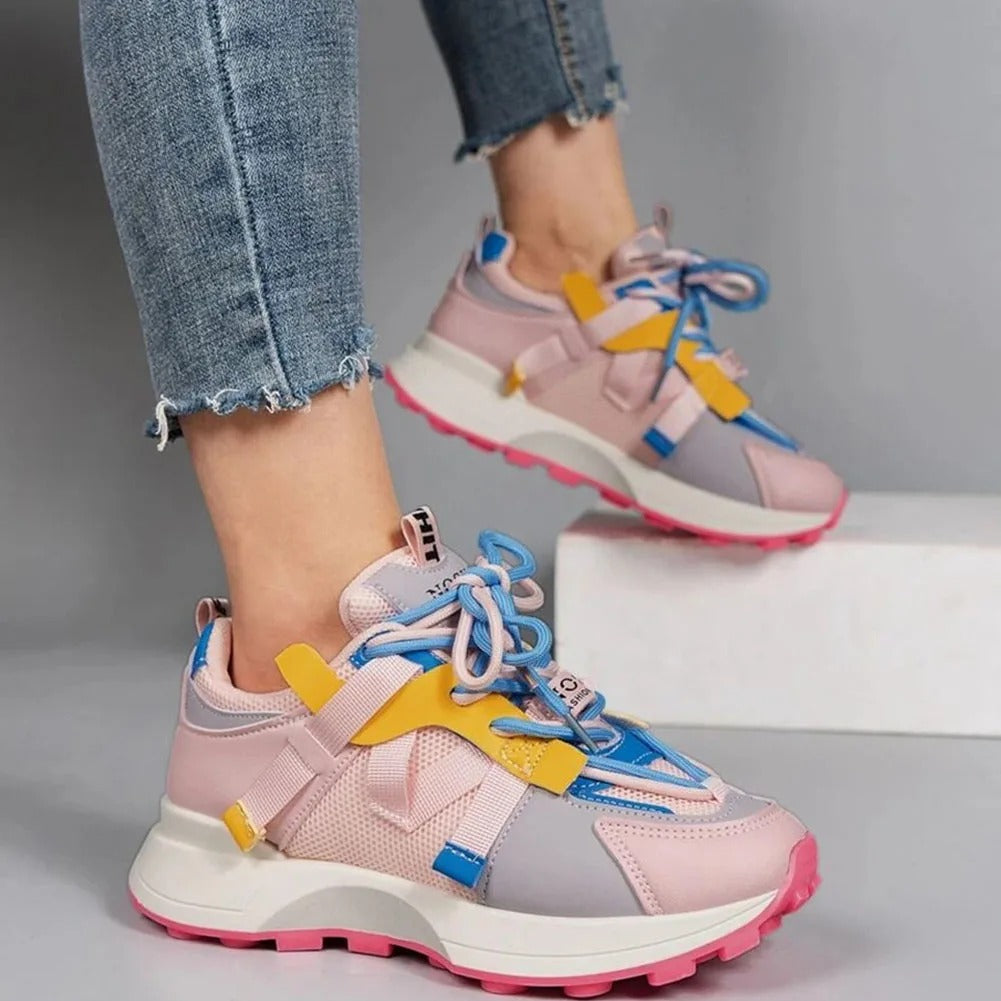 Naisten Hengittävä Värillinen Sneakers
