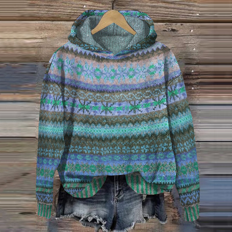 Naisten Huppari Moderni Fleece Puuvilla
