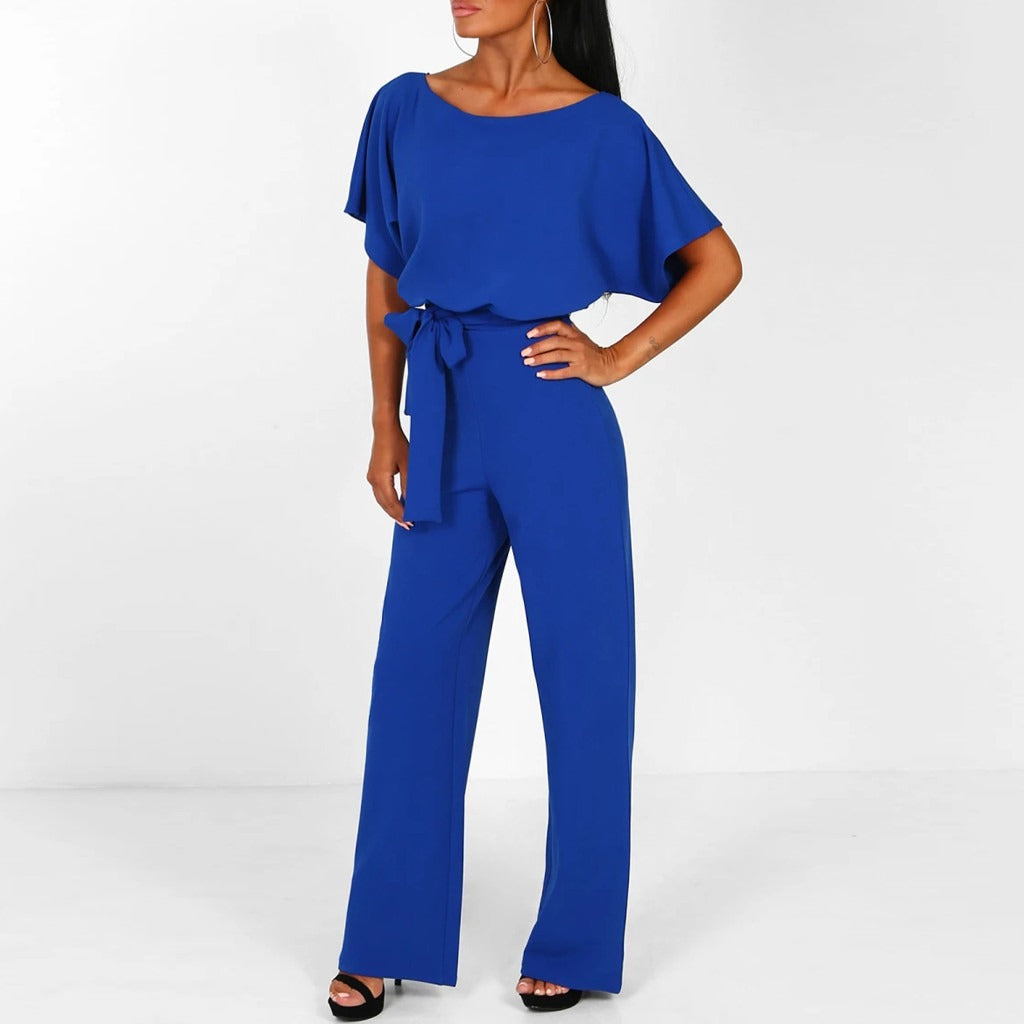 Naisten Jumpsuit Leveillä Jaloilla Pitsi-yksityiskohdilla Polyesteri