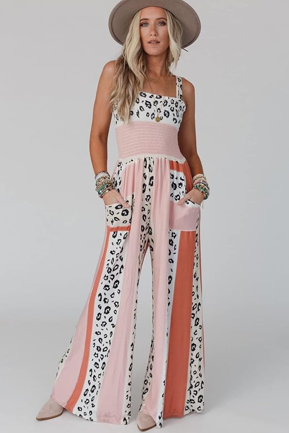 Naisten Jumpsuit Leveillä Jaloilla Polyesterista Elegantti Mukava