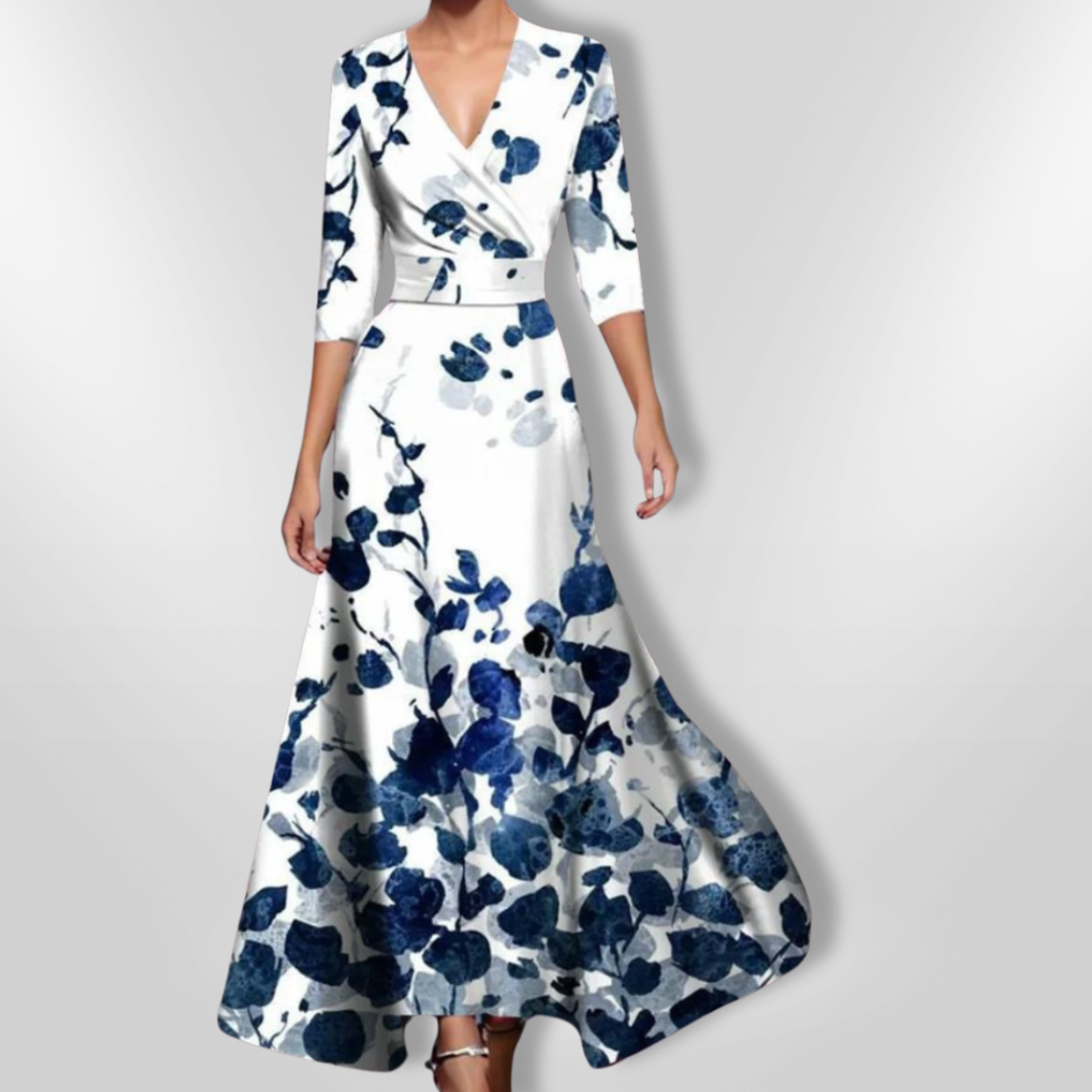 Naisten Kukallinen Mekko Elegantti Design