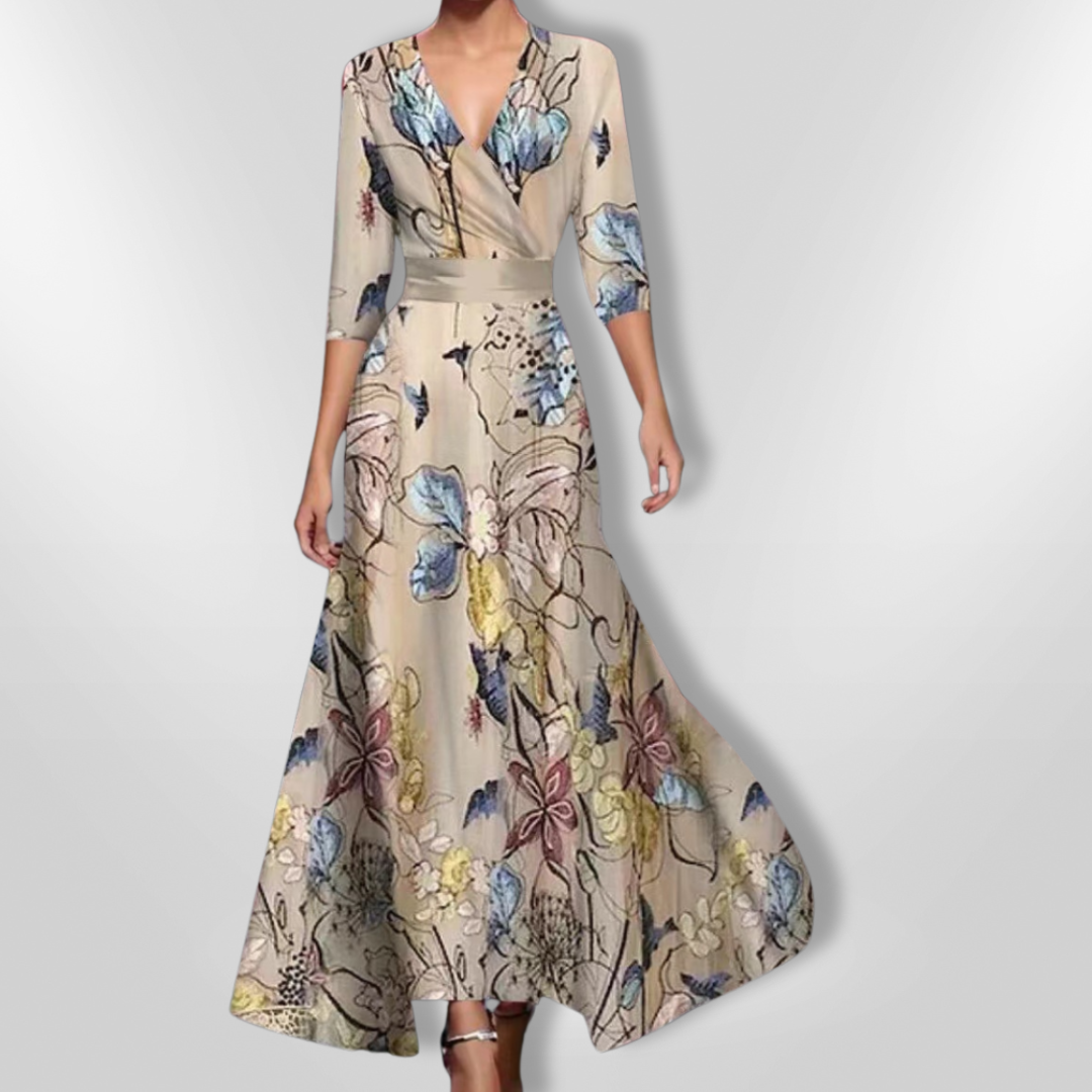 Naisten Kukallinen Mekko Elegantti Design