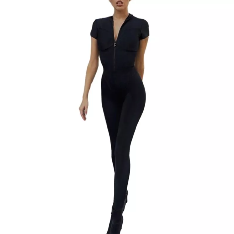 Naisten Lyhythihainen Fitness Playsuit