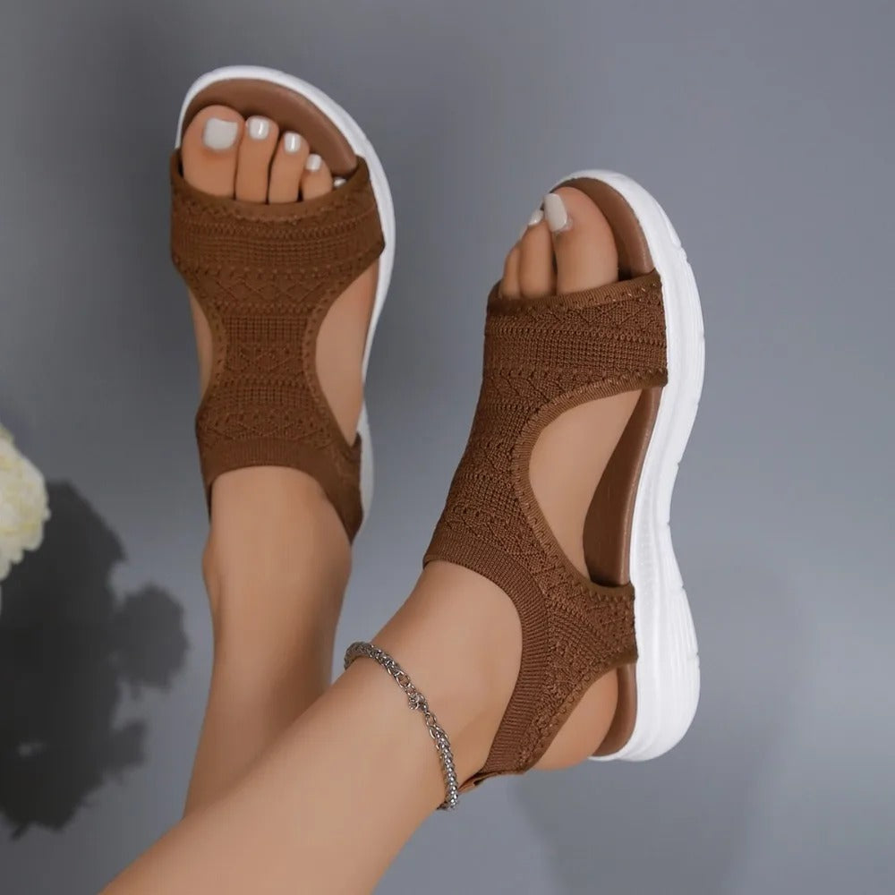 Naisten Mesh Platform kiila sandaalit