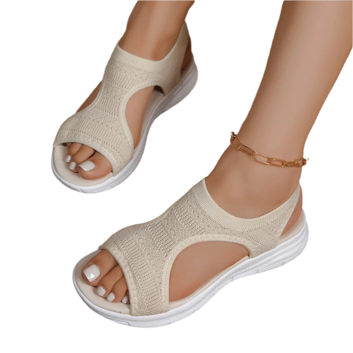 Naisten Mesh Platform kiila sandaalit