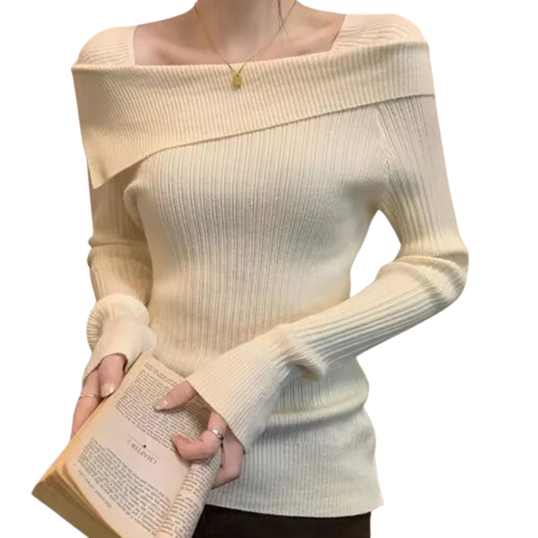 Naisten Off Shoulder Neulepusero